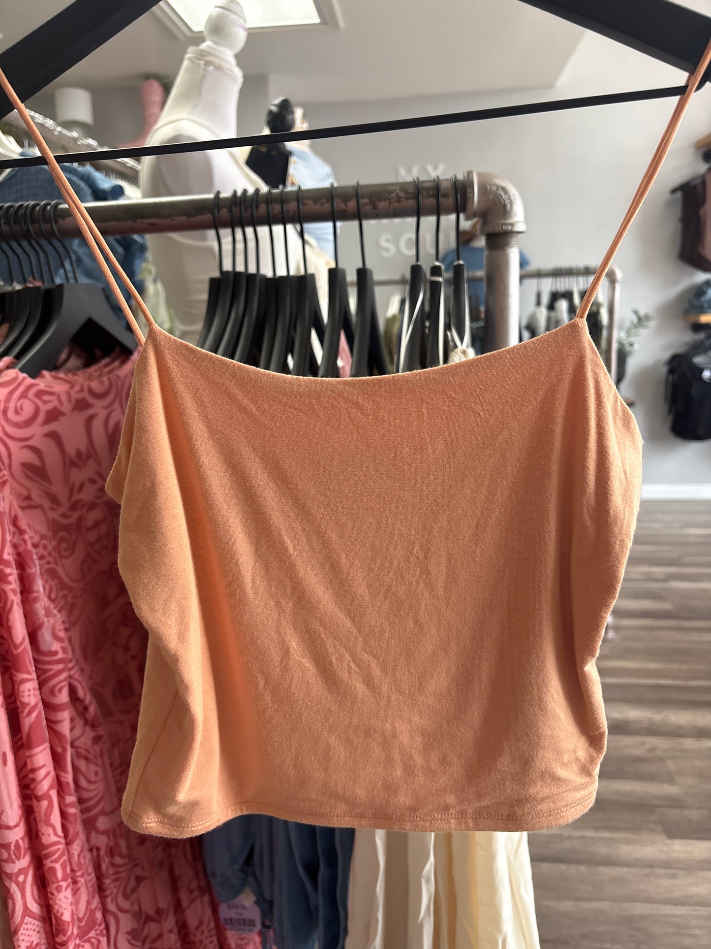 Coral crop top