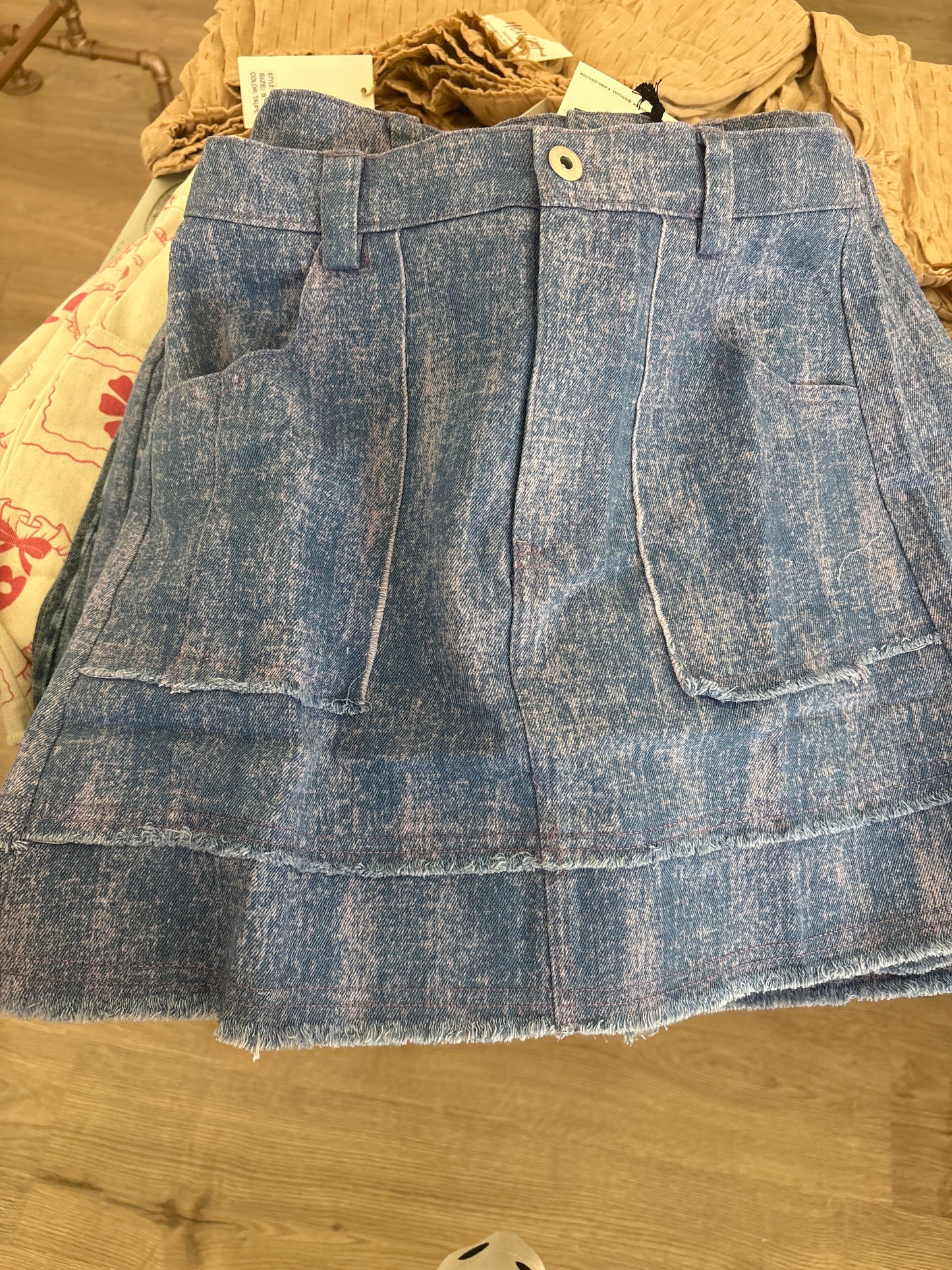 Lilac mini skirt