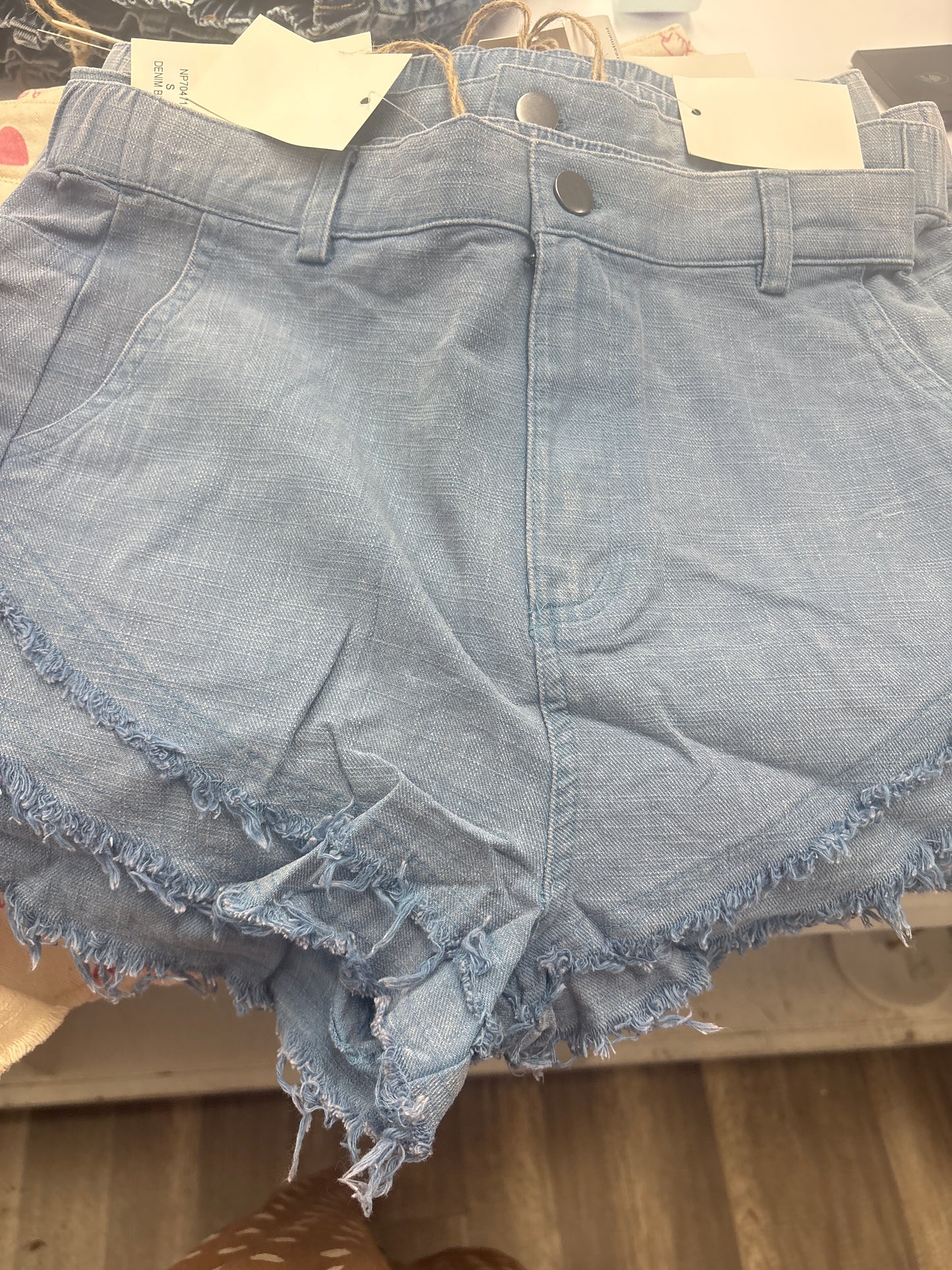 Denim blue shorts