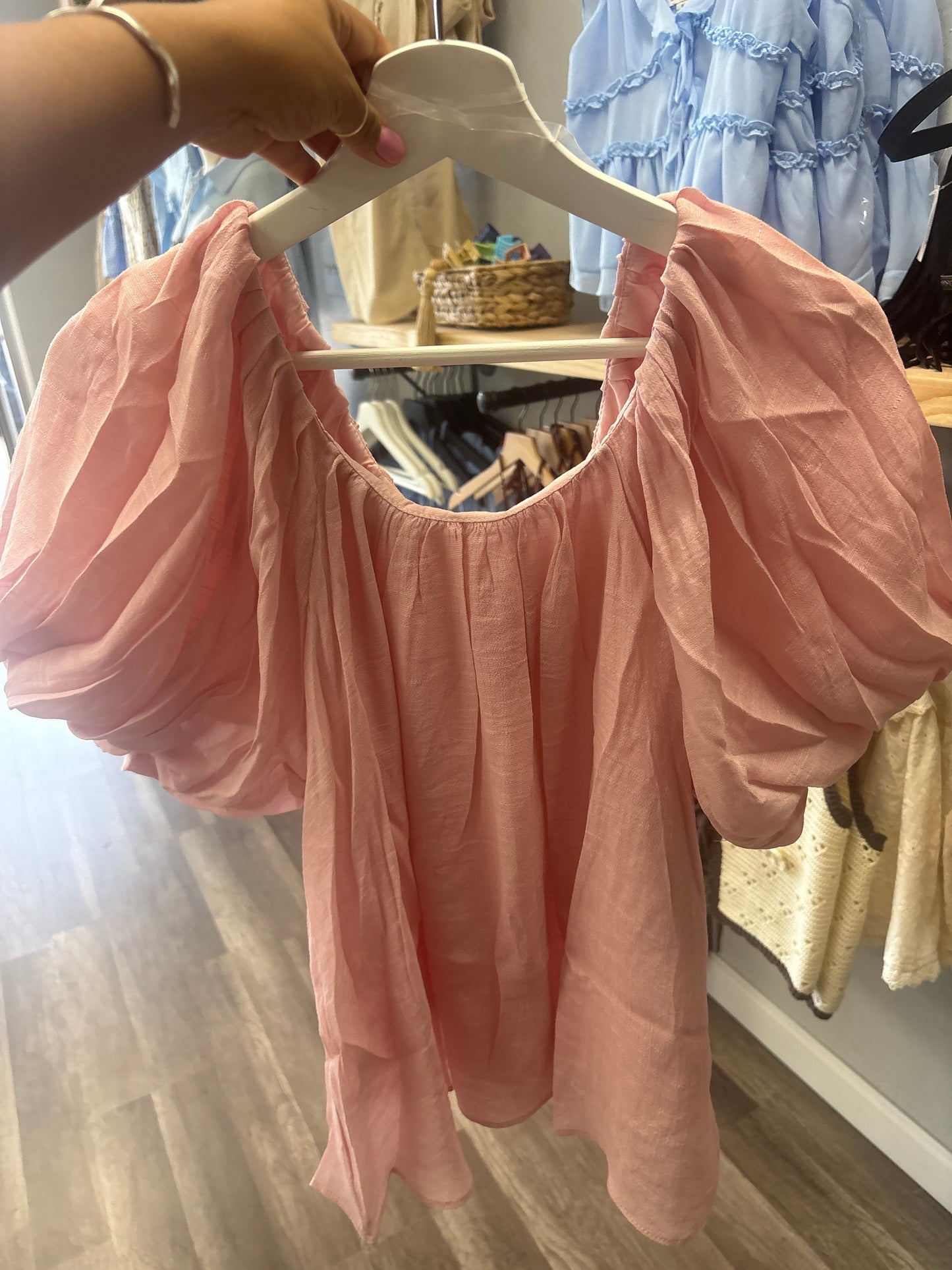 Blush blouse