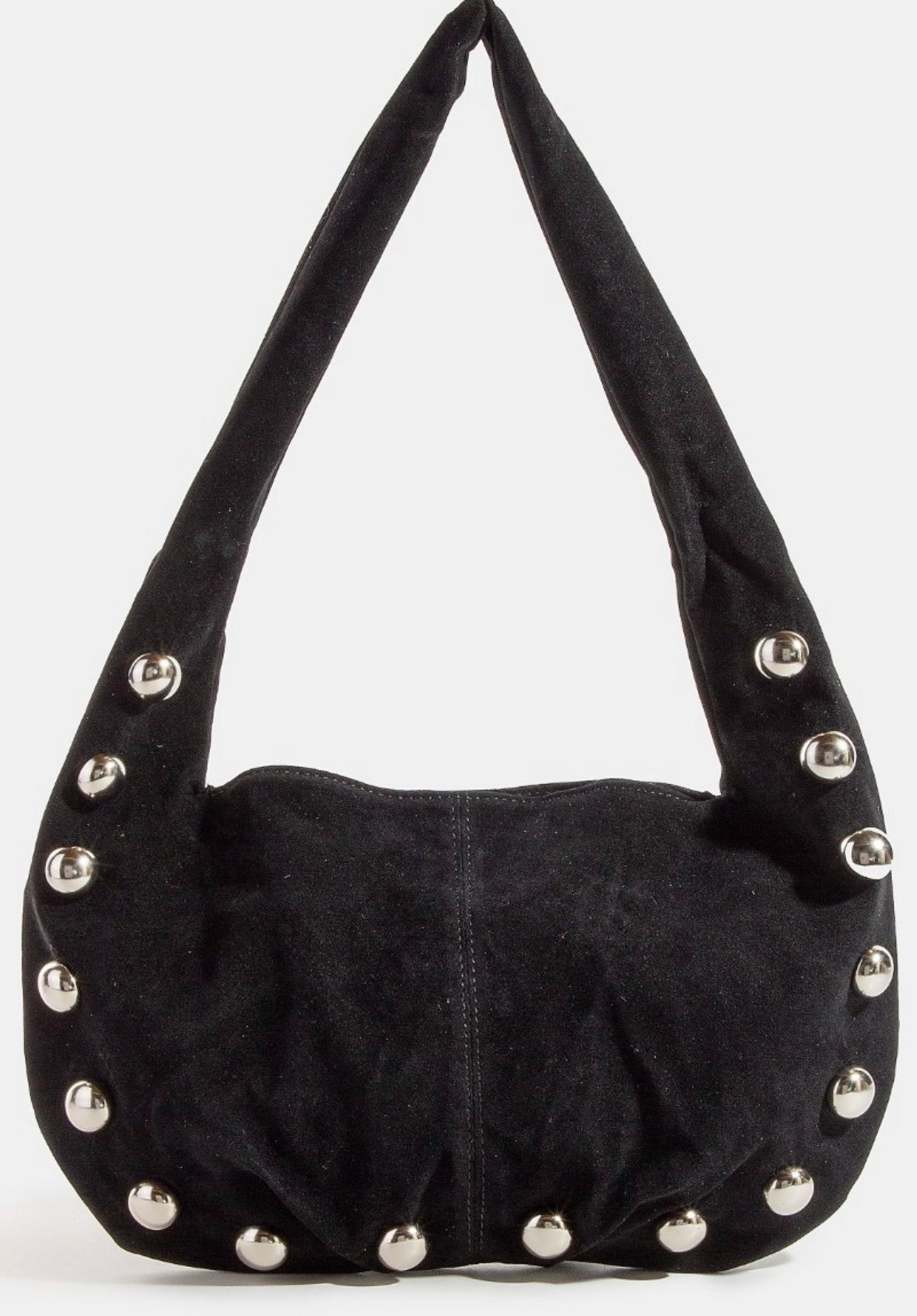 Black suede bag