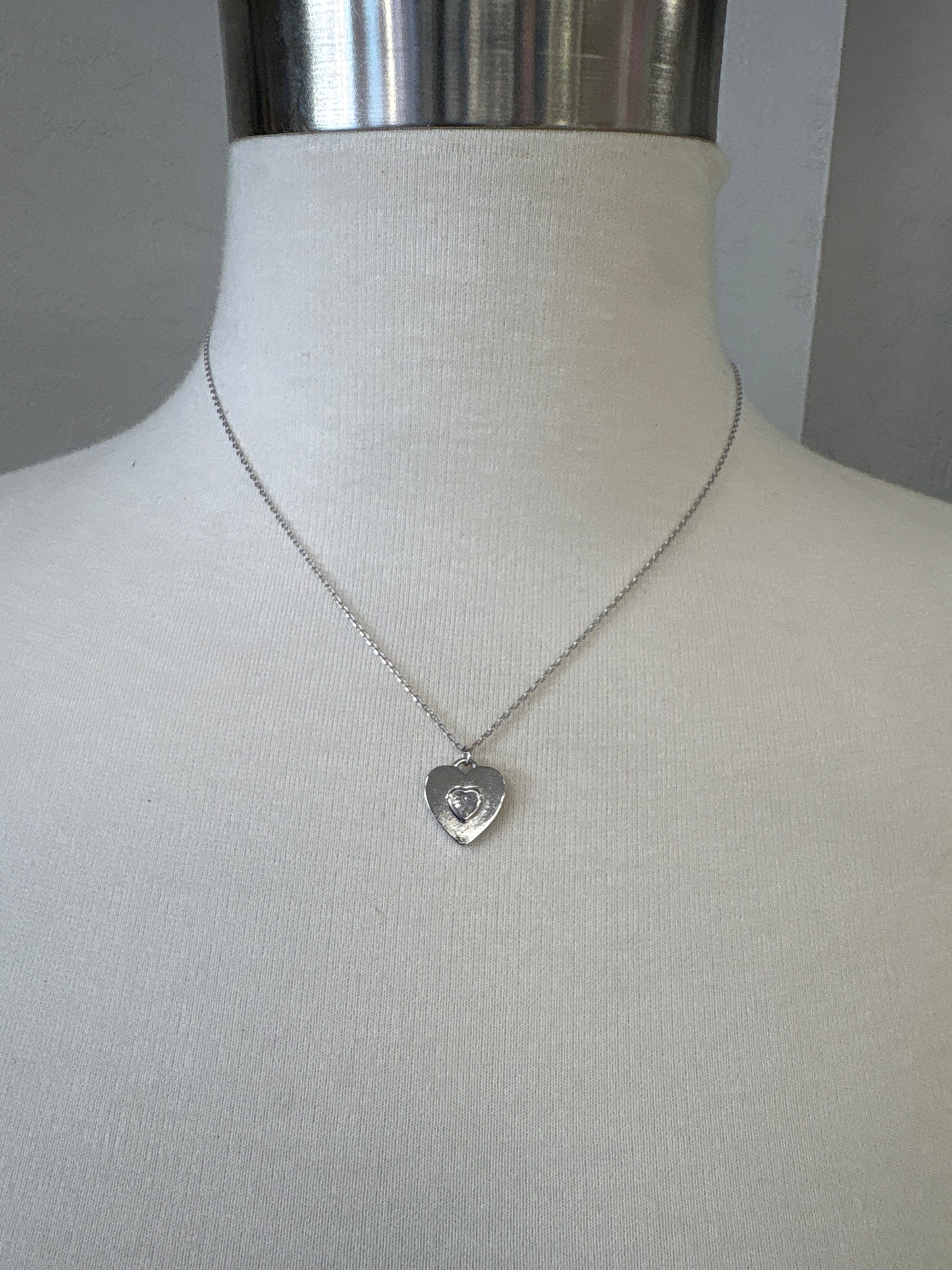 Stainless steel heart necklace