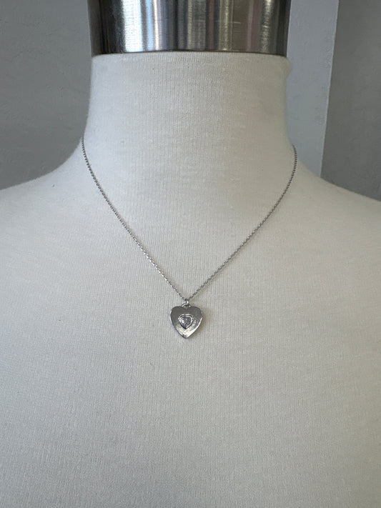 Stainless steel heart necklace