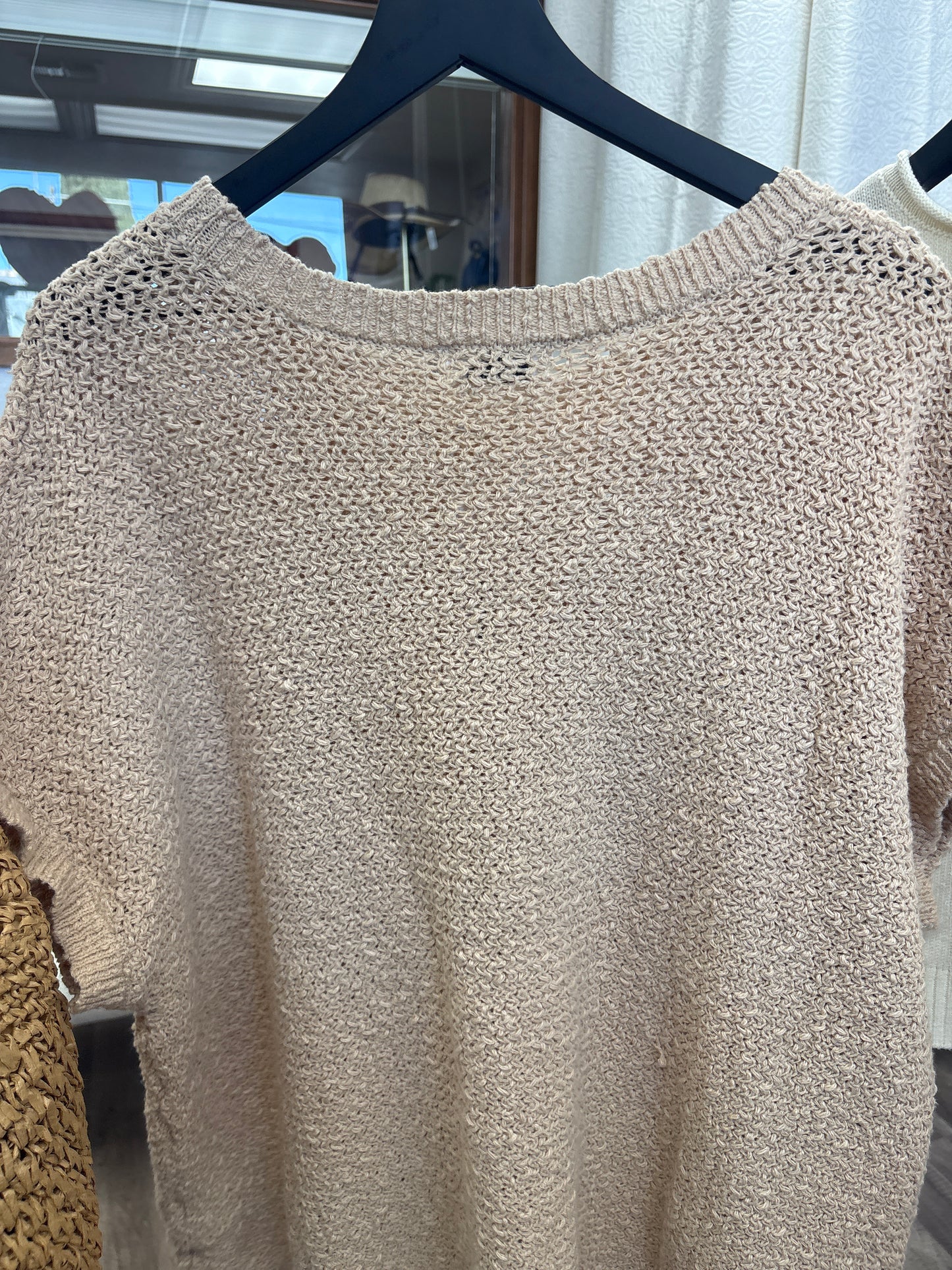 Plus knit crew neck