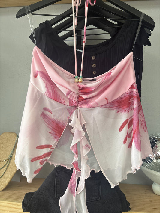 Pink lily top