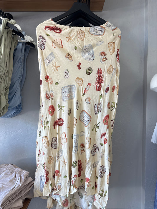 Portofino slip on midi skirt